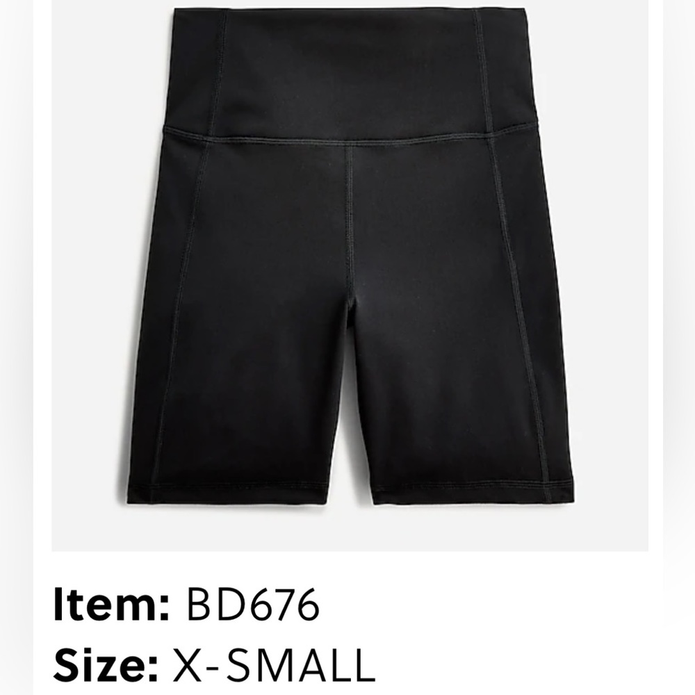 JCrew cloudstretch high rise bike shorts